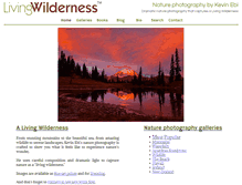 Tablet Screenshot of livingwilderness.com